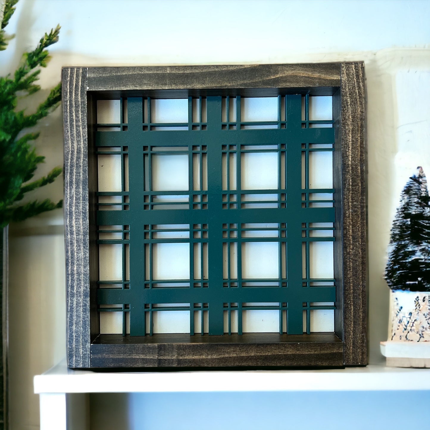 Plaid Holiday Sign