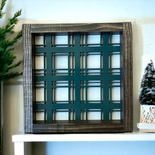 Plaid Holiday Sign