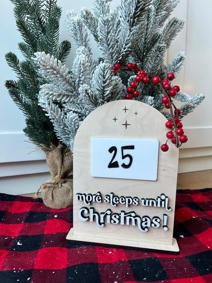 Countdown to Christmas Erasable board