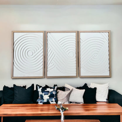 Circle Geometric Wall Art Set of 3