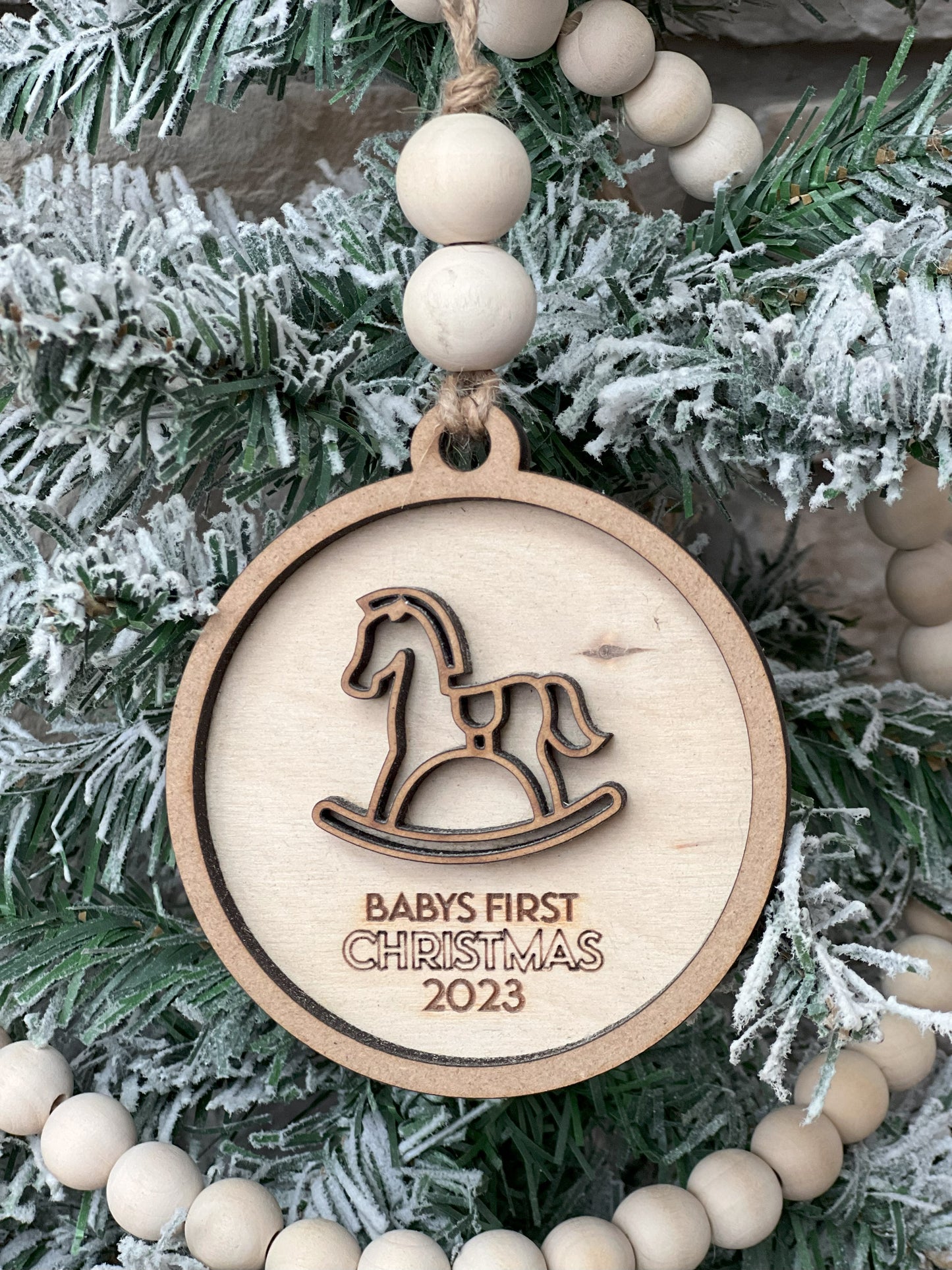 Simple Milestone Christmas Ornaments