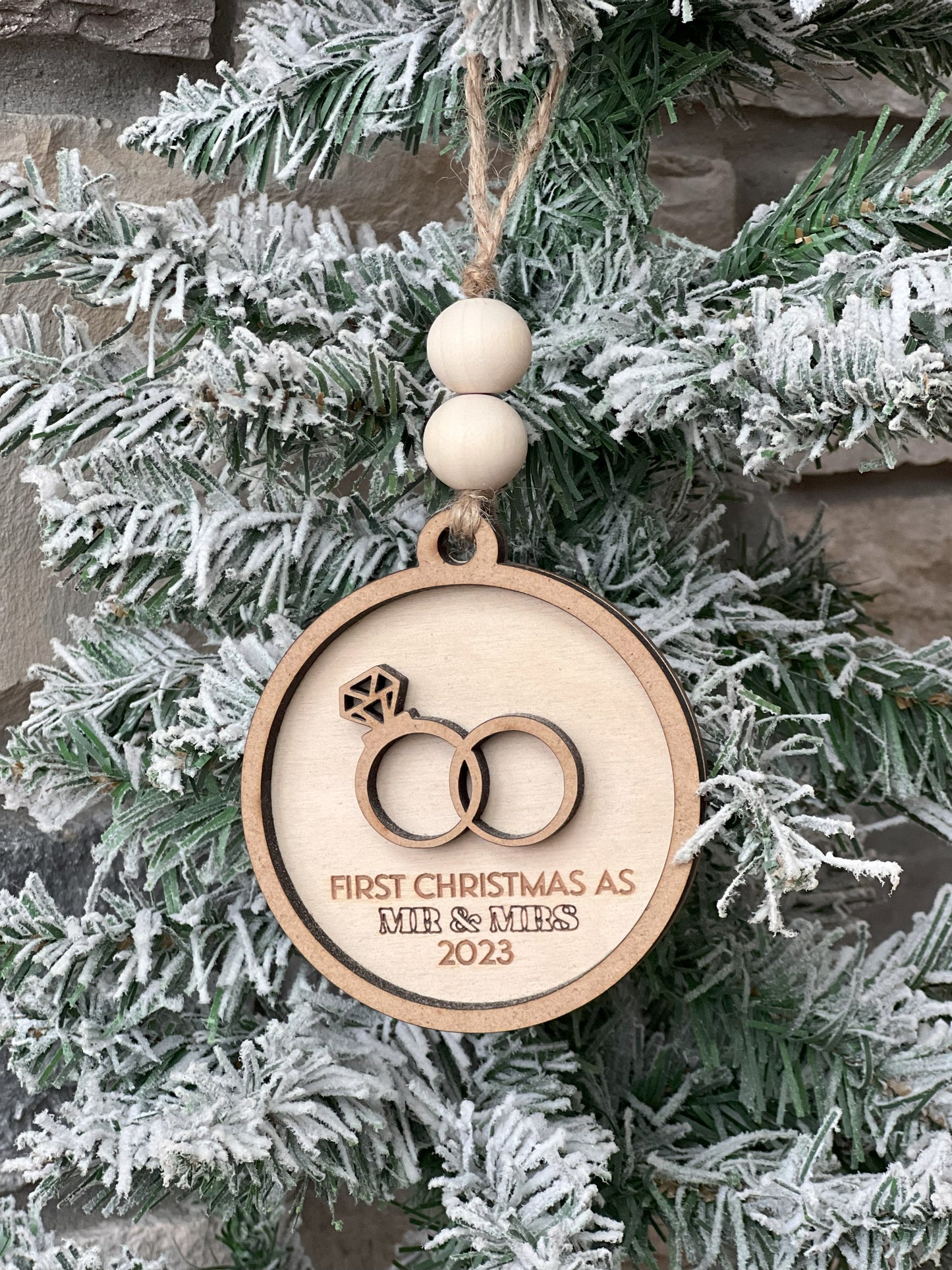 Simple Milestone Christmas Ornaments